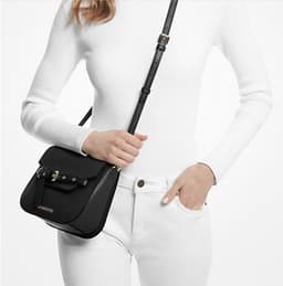 Michael Kors Emilia Small Leather Crossbody Bag thumbnail 3