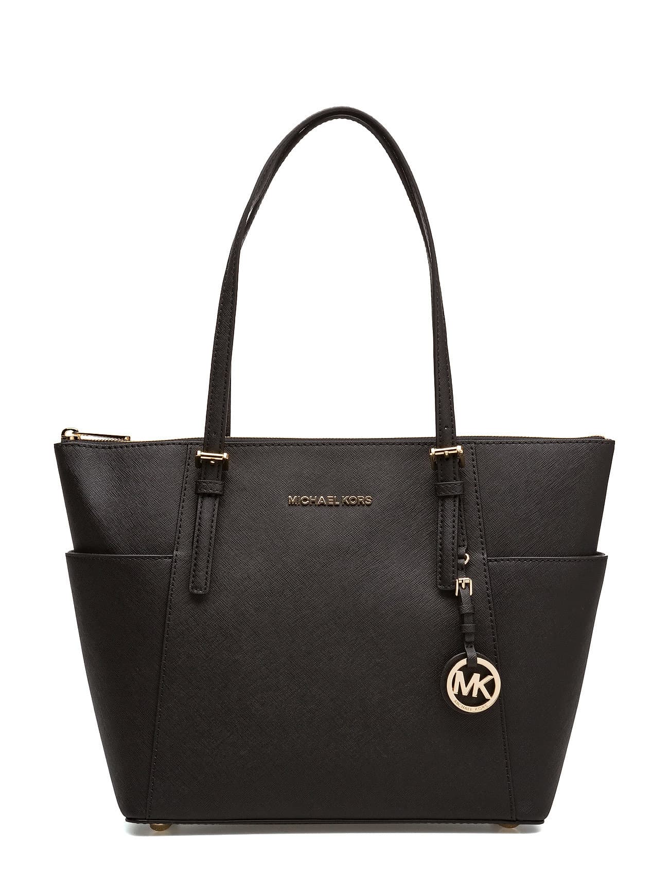 MICHAEL KORS Charlotte Large Saffiano Leather Top-Zip Tote Bag