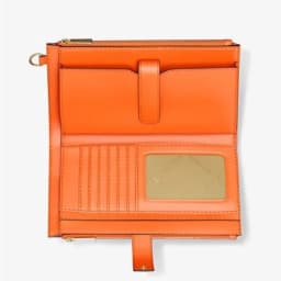 Michael Kors Jet Set Travel Double Zip Wristlet Wallet Red Clay thumbnail 3