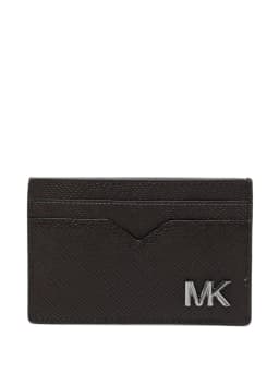 Michael Kors Mens Edison Scratch-Resistant Crossgrain Leather Card Case thumbnail 1