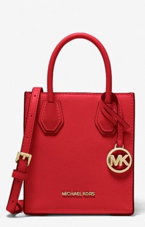 Michael Kors Mercer Extra-Small Pebbled Leather Crossbody Bag