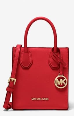 Michael Kors Mercer Extra-Small Pebbled Leather Crossbody Bag thumbnail 1