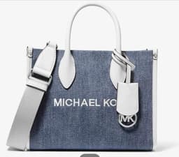 Michael Kors Mirella Denim Crossbody thumbnail 1