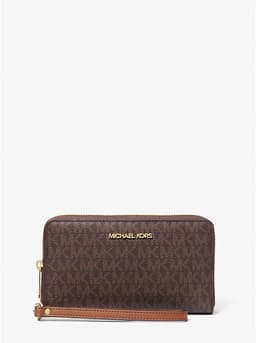 Michael Kors Jet Set Signature Logo Smartphone Wristlet thumbnail 1