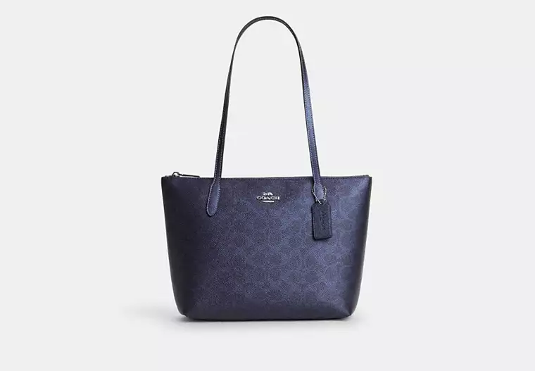 COACH Fiona Zip Tote Bag In Signature Canvas
