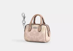 COACH Rowan MINI BAG CHARM Signature Canvas  thumbnail 1