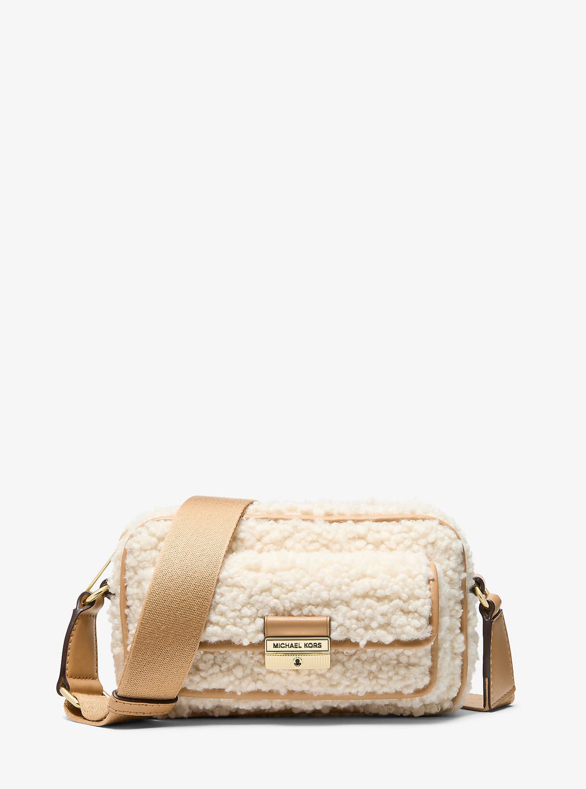 Michael Kors Bradshaw Extra-Small Faux Shearling Crossbody Bag