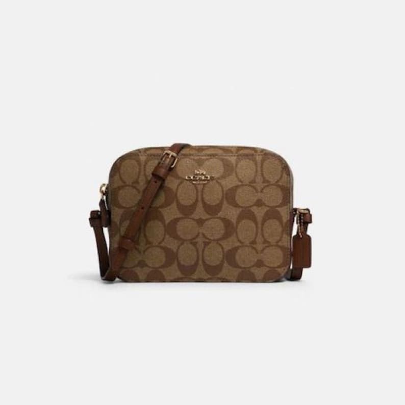 COACH Mini Camera Bag In Signature Canvas